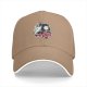 Black baseball cap with Spirited Away Haku and Chihiro anime floral print