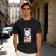 Olive T-shirt with Disobey Cat Grooming Graphic Print