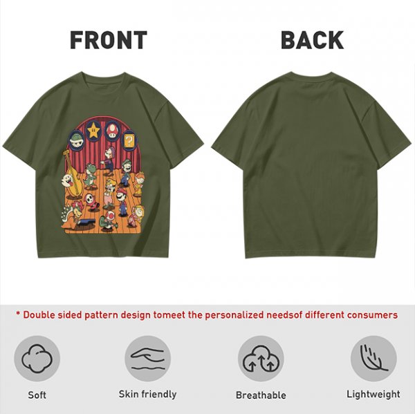 Nintendo Mario Characters Band Stage Graphic T-Shirt