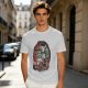 Halloween Monster Characters Driving Vintage Car Graphic T-Shirt