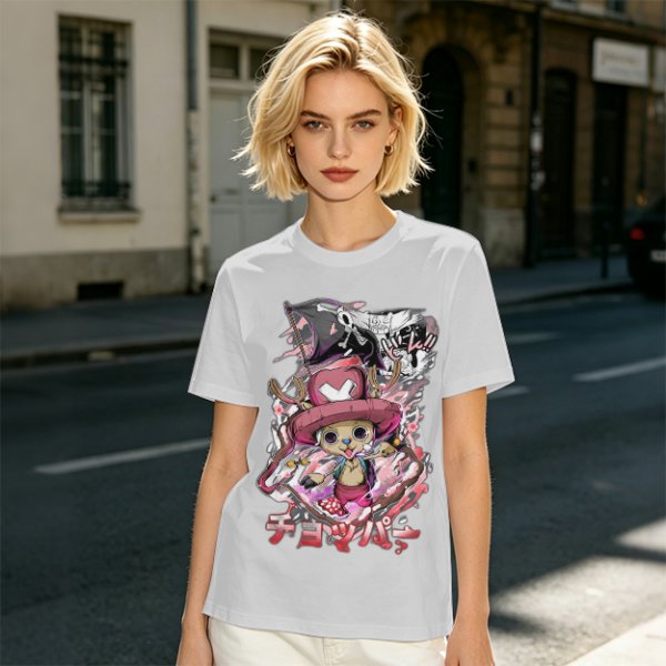 Olive Anime T-Shirt Featuring Tony Tony Chopper from One Piece