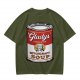 Olive T-Shirt With Gladys' Witchcraft Soup Can Graphic