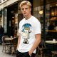 Olive t-shirt with cartoon Monday calendar graphic and 'I HATE YOU TOO' text