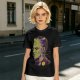 Olive T-Shirt with Frankenstein Monster Portrait Print