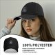 Black baseball cap with witch cat coffee cup 'I need coffee to focus' print