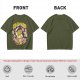 Olive T-Shirt With Final Fantasy Tonberry Moogle Sushi Art Print