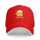 Black baseball cap with cute beer mug graphic and free chugs text
