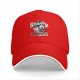Black baseball cap with 'Deadly Serious' and whimsical skull graphic