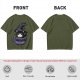 Olive t-shirt with witch cat in coffee cup 'Hocus Pocus I Need Coffee'