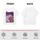Olive T-shirt with Princess Mononoke Mask Graphic Print