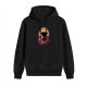 Black Hoodie With Monkey D Luffy Silhouette Anime Print
