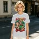 Olive T-shirt with He-Man and Battle Cat Graphic Print