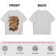 Olive T-Shirt with Coffee Vending Machine and Cats Graphic