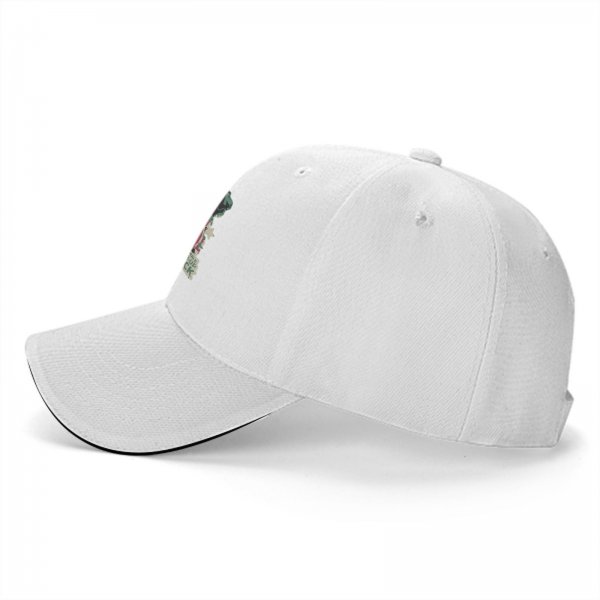 Black baseball cap with tomato power-up snack graphic