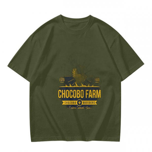 Olive Chocobo Farm Graphic T-Shirt for Fans