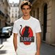 Olive T-Shirt With Black Cat Rawr Dinosaur Parody Graphic