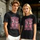 Olive graphic t-shirt with food is love and cartoon animal design