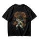 Olive T-shirt with He-Man and Battle Cat Graphic