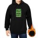 Black hoodie with pixel art 'Life's a journey and it's kinda lost' print