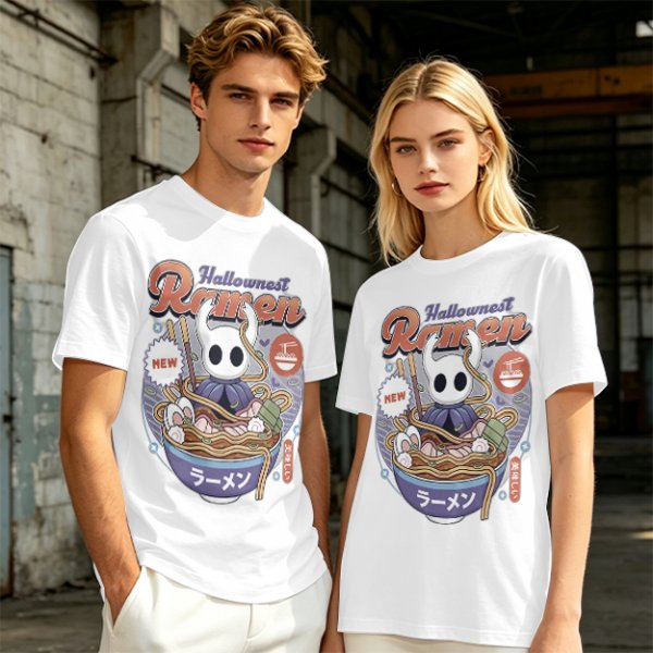 Hollow Knight Hallownest Ramen Graphic T-Shirt Design