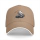 Black baseball cap with skeleton in coffin graphic