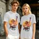 Anime Pirate Adventure Sunset Graphic T-Shirt Design