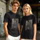Olive graphic t-shirt with grim reaper and 'You Got Plans?' print