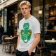 Olive Green T-Shirt With Studio Ghibli Clover Graphic Print