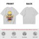Olive T-shirt with Cool Stylized Duck Graphic Print