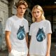 Olive T-shirt with Totoro Forest Silhouette Graphic Print