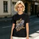 Olive Street Fighter Graphic T-Shirt with Fighting Character Art