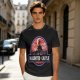 Olive T-Shirt with Haunted Castle Silhouette Graphic Design