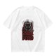 Olive t-shirt with 'Praise the Dark Lord' and dark cat graphic