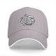 Black Baseball Cap With White Swirling Dragon Artwork