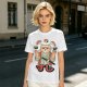Olive T-Shirt With Cat Sushi Chef Juggling Sushi Print