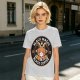 Olive t-shirt with black magic black coffee goat graphic print