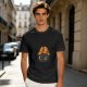 Olive T-Shirt Featuring a Cute Dragon Wearing a Striped Beanie