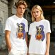 Grim Reaper Eating Ramen from Jack-o'-lantern Pumpkin Bowl T-Shirt