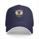 Black Baseball Cap With Fantasy Spirit Warrior Art Print