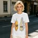 Olive T-Shirt With Surprised Flame and Burnt Ghost Character Art