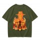 One Piece Ace Fire Silhouette Graphic T-Shirt