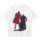 Olive T-shirt with Superman Laser Eyes Art Print