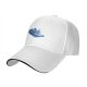 Black Baseball Cap With Blue Retro Car Graphic Print