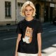Olive T-Shirt With Cute Hamster In Paper Bag Print