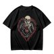 Olive T-shirt with Nosferatu Vampire in Red Heart Frame