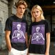 Olive T-Shirt With Skeleton Tarot Card 'The Coffee' Print