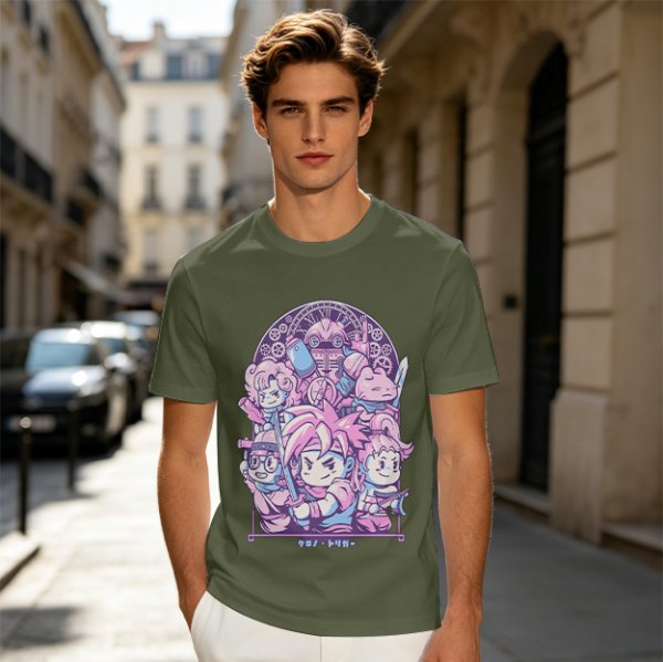 Chrono Trigger Chibi Character Group Graphic T-Shirt