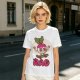 Olive T-Shirt With Rad Skating Radish Cartoon Graphic