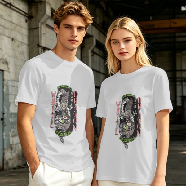 White Dragon Noodle Bar Los Angeles CA Graphic T-Shirt