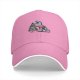 Black Baseball Cap with T-Rex Dinosaur and Christmas Tree Design